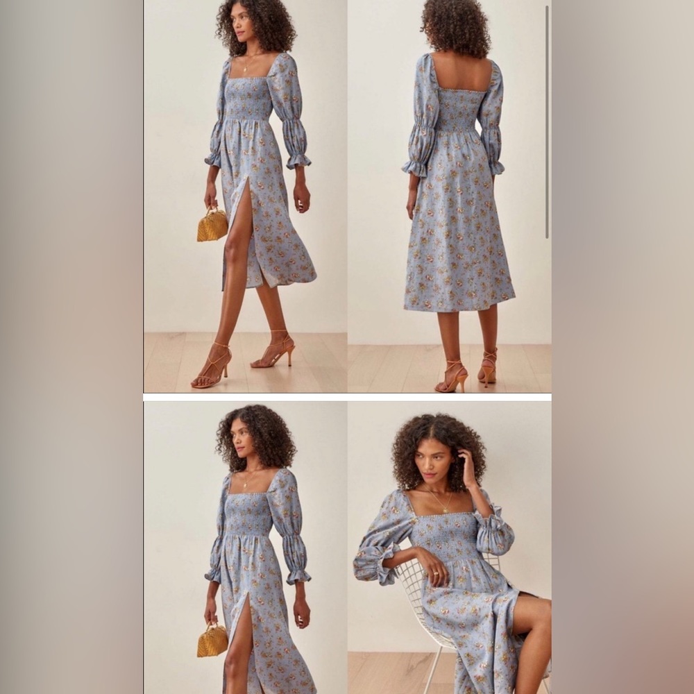 REFORMATION Hyland Linen Dress